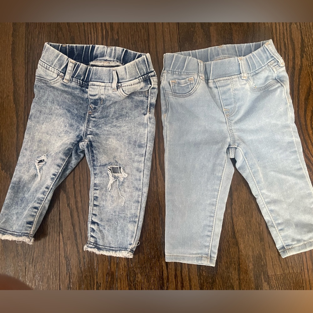 Baby blue jeans